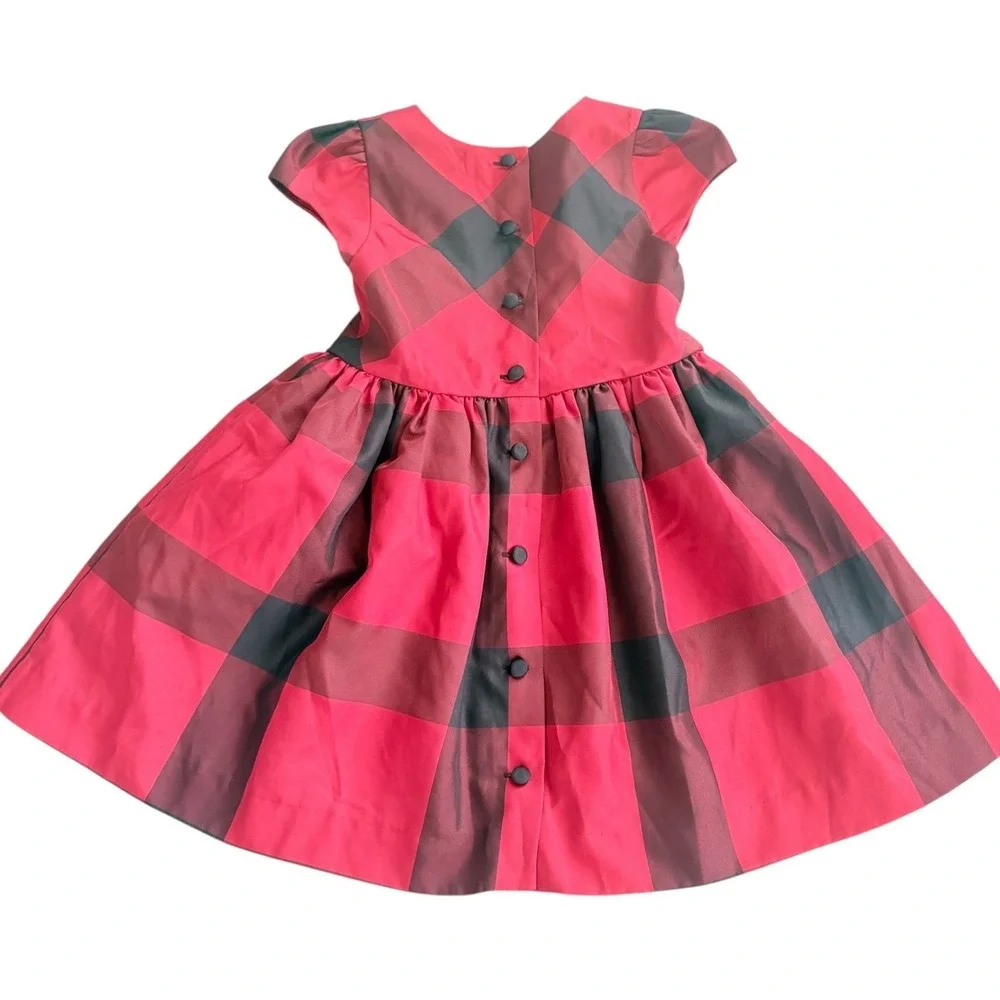 Ralph Lauren Toddler Girls Red Black Plaid Dress with Bloomers 24M Holiday